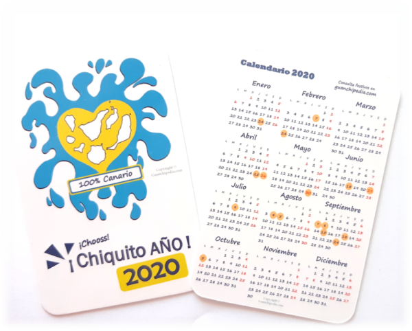 Calendario de Bolsillo de Guanchipedia, calendario laboral de canarias 2020 días festivos en canarias 2020 calendario laboral 2020 de canarias
